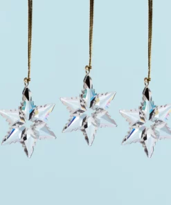 Lenox Mini 3-Piece Optic Snowflake Ornament Set