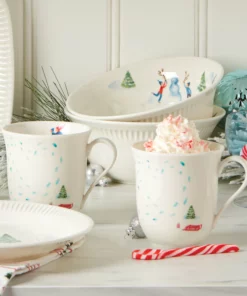 Lenox Profile Snow Day 4-Piece Mug Set
