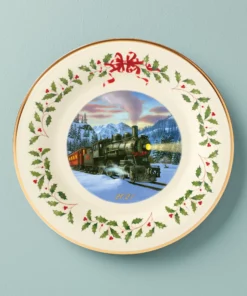 Lenox Home Décor 2021 Holiday Train Plate
