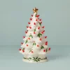 Lenox Treasured Traditions Holiday Red Bulbs Lit Tree