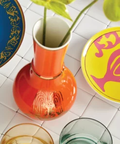 Lenox LX Remix Orange Vase Home Décor