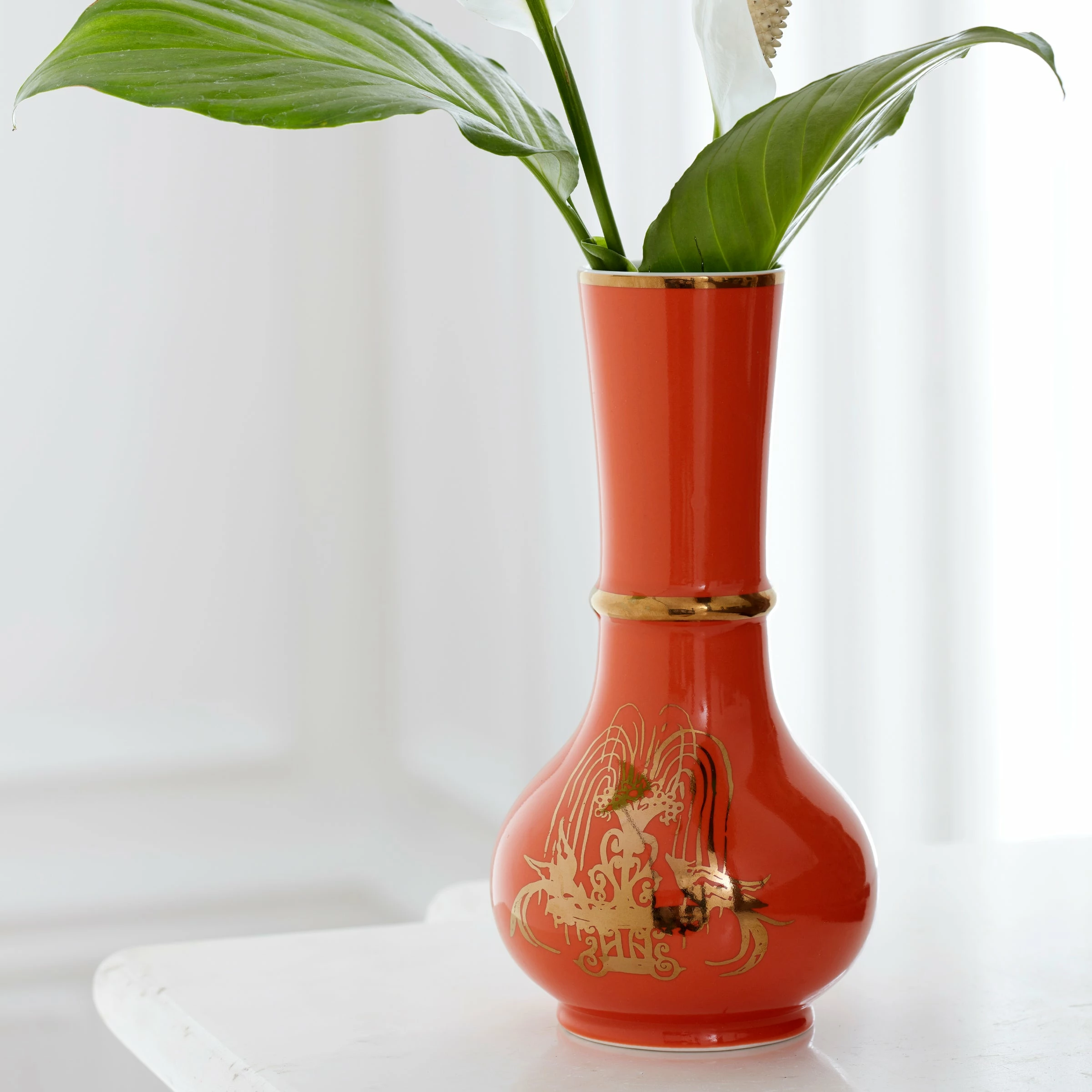 Lenox LX Remix Orange Vase Home Décor