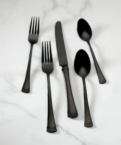 Lenox Portola Black 20-Piece Flatware Set