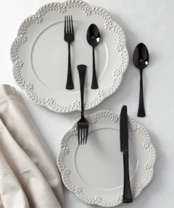 Lenox Portola Black 20-Piece Flatware Set