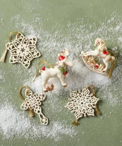 Lenox 2022 Snow Fantasies Cross Ornament