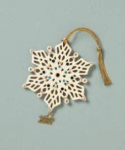Lenox Annuals 2022 Annual Gemmed Snowflake Ornament