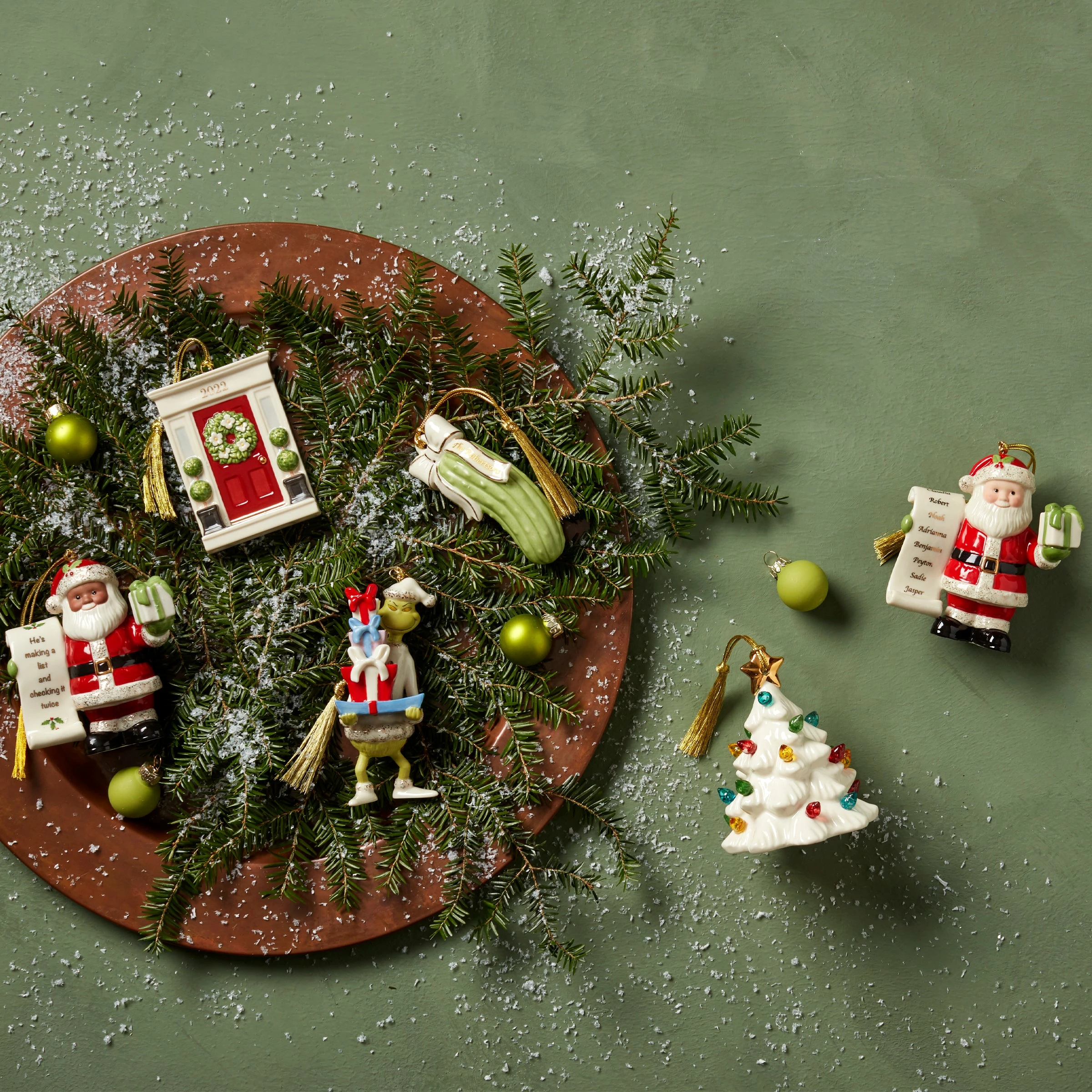 Lenox Personalized Ornaments Our Family Pickle Ornamentâ„¢