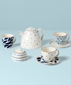 Lenox Blue Bay 9-Piece Tea Set Dinnerware