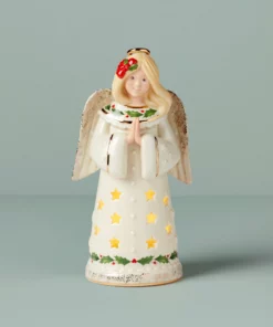 Lenox Home Décor Holiday Angel Light-Up Figurine