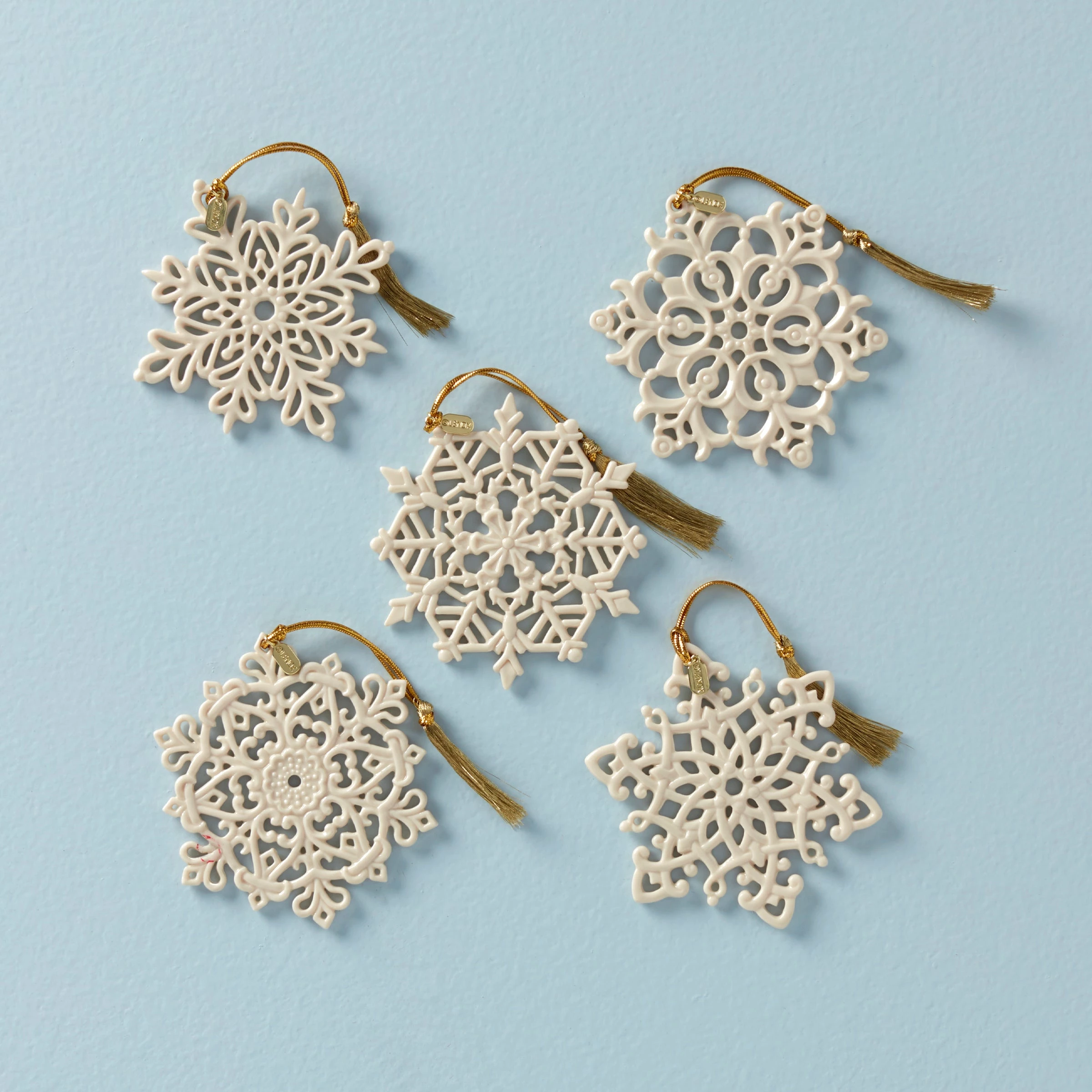Lenox Snow Fantasies 5-Piece Snowflake Ornament Set Sale