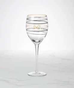 Kate Spade Drinkware Doodle Away Wine Glass