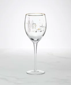 Kate Spade Manhattan, Please Wine Glass