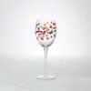 Kate Spade Drinkware It's Raining Confetti Wine Glass