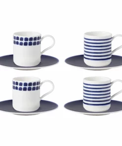 Kate Spade Dinnerware Charlotte St 4PC Espresso Cups
