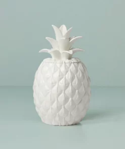 Lenox Wicker Creek Pineapple Cookie Jar Dinnerware