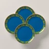 Lenox LX Remix Blue 4-Piece Accent Plate Set Dinnerware