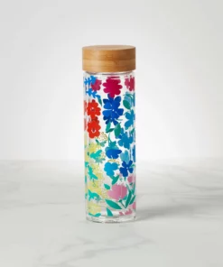 Kate Spade Floral Fields Glass Hydration Bottle Under $50