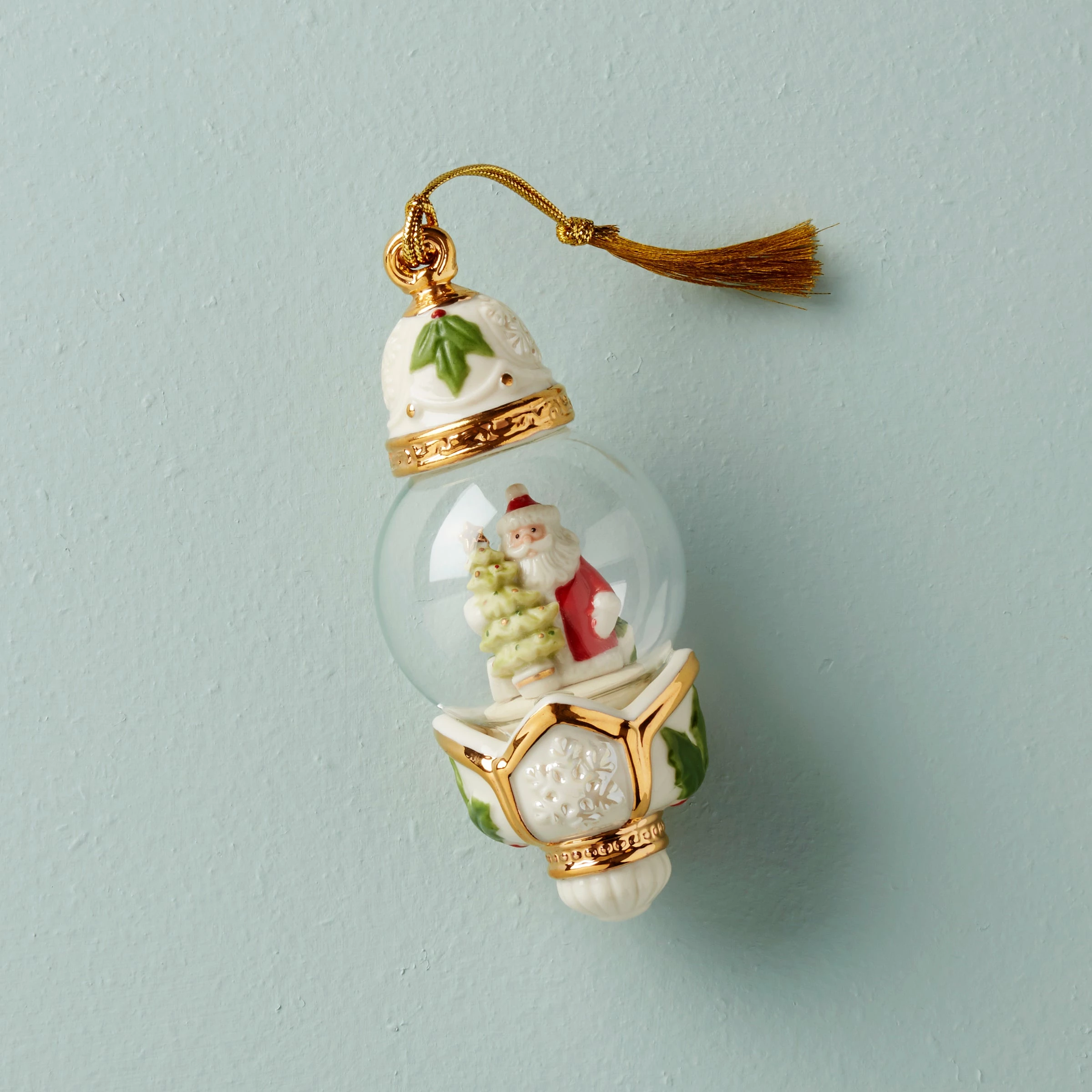 Lenox New Arrivals Santa Globe Ornament