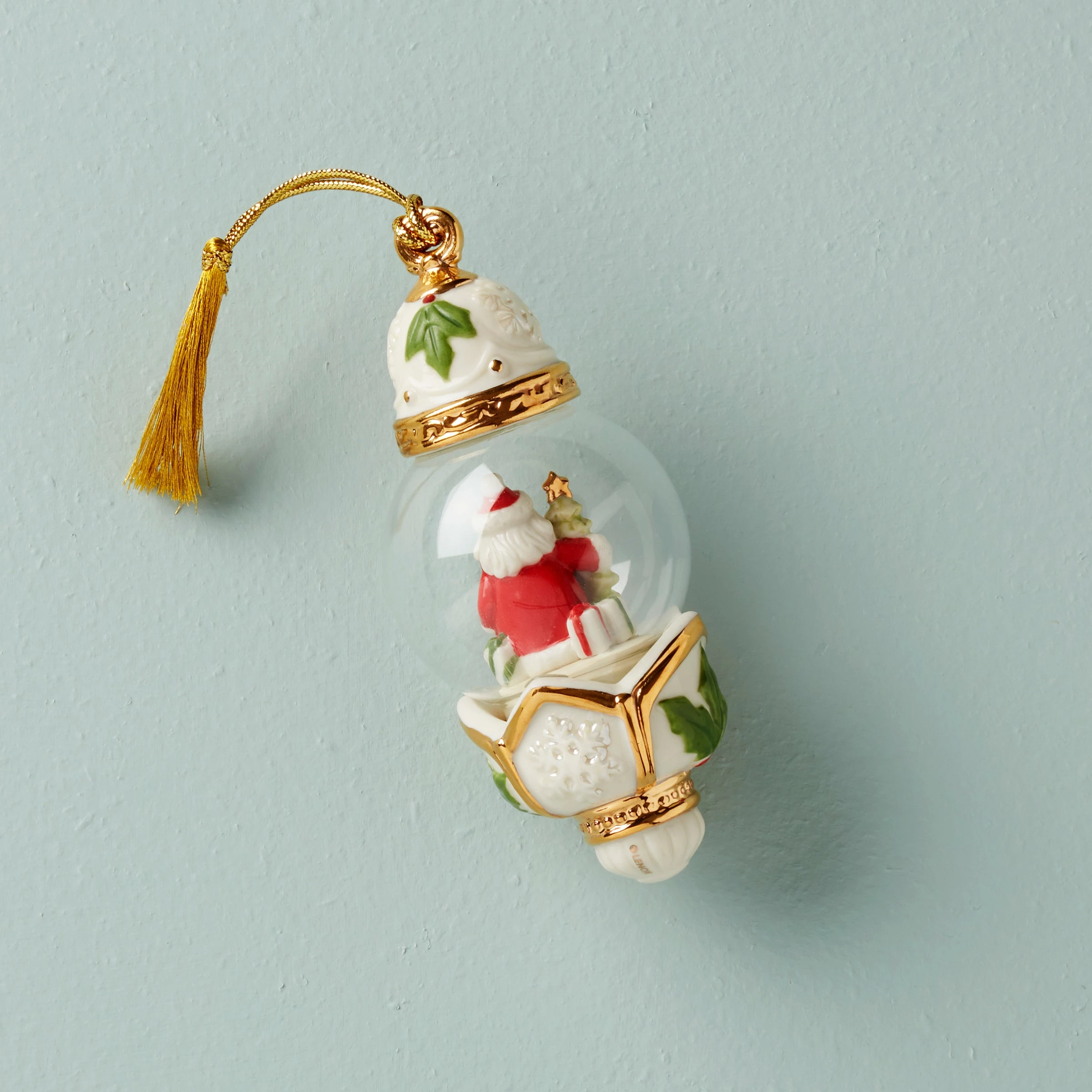 Lenox New Arrivals Santa Globe Ornament