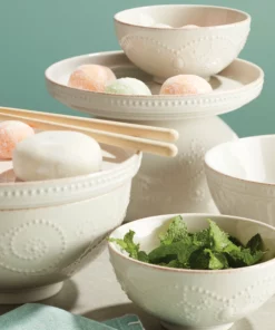 Lenox French Perle 8pc Luna Nesting Dinnerware Set