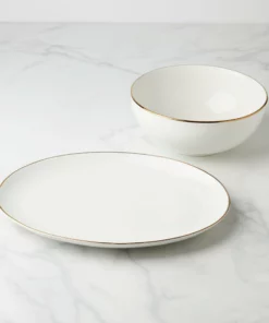Lenox Dinnerware Trianna White 2pc Serveware Bundle