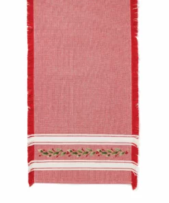 Lenox Holiday Handpaint Stripe Table Runner