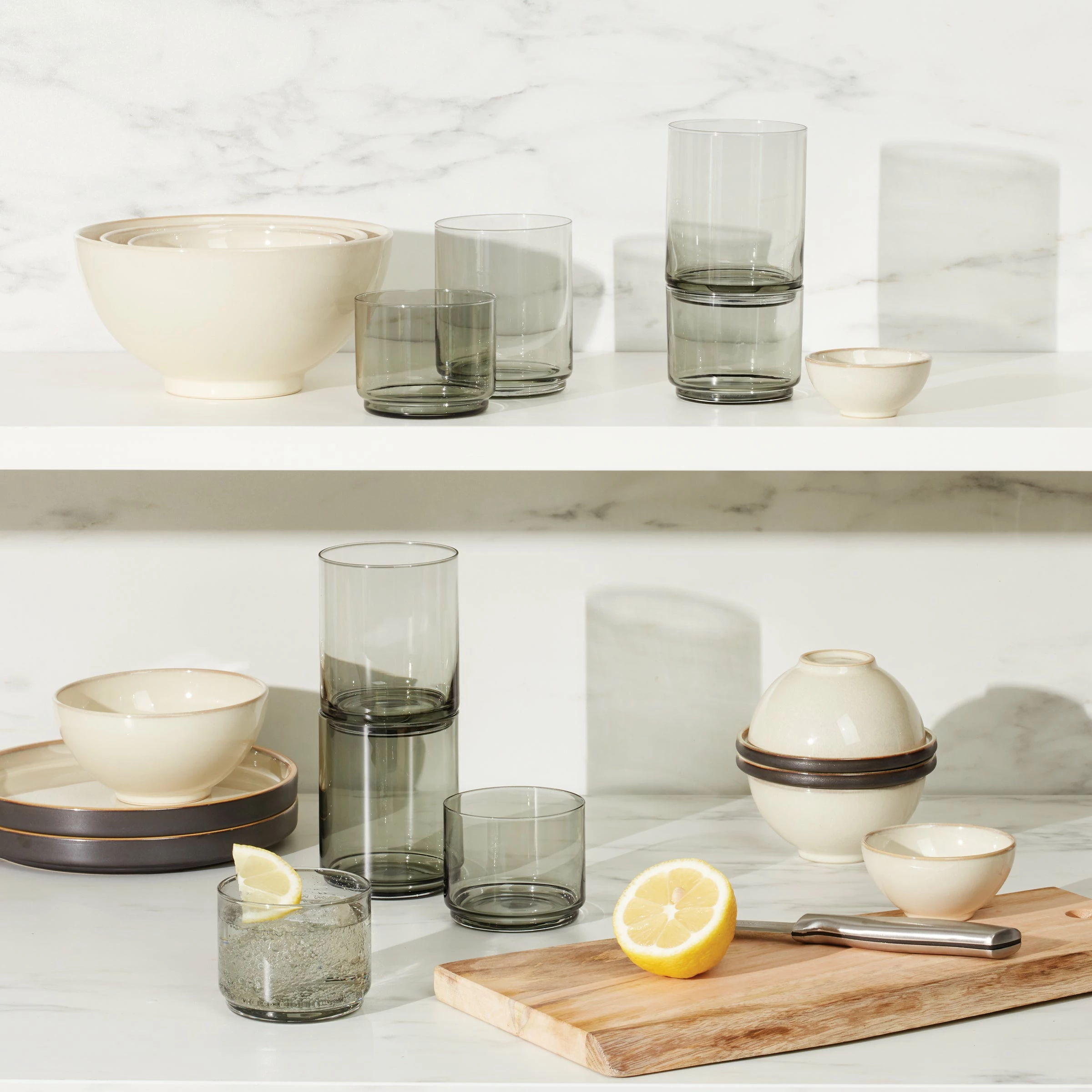 Lenox Drinkware Tuscany Classics Stackable 4-Piece Tall Glasses