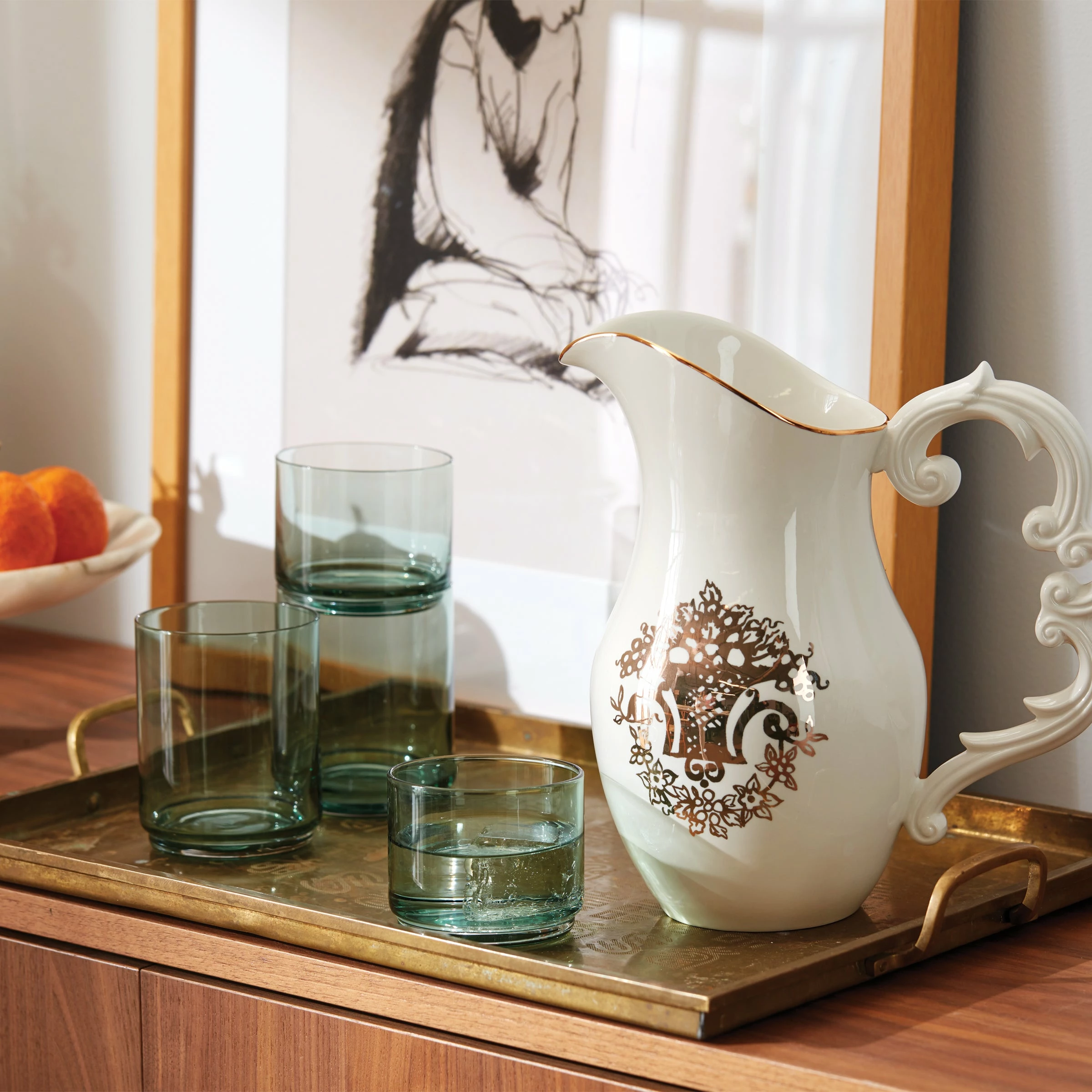 Lenox Drinkware Tuscany Classics Stackable 4-Piece Tall Glasses