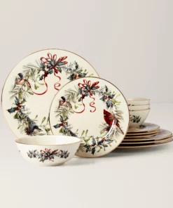 Lenox Winter Greetings 12-Piece Dinnerware Set