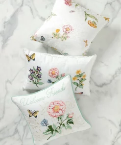 Lenox Butterfly Meadow Floral Study Pillow 14x20